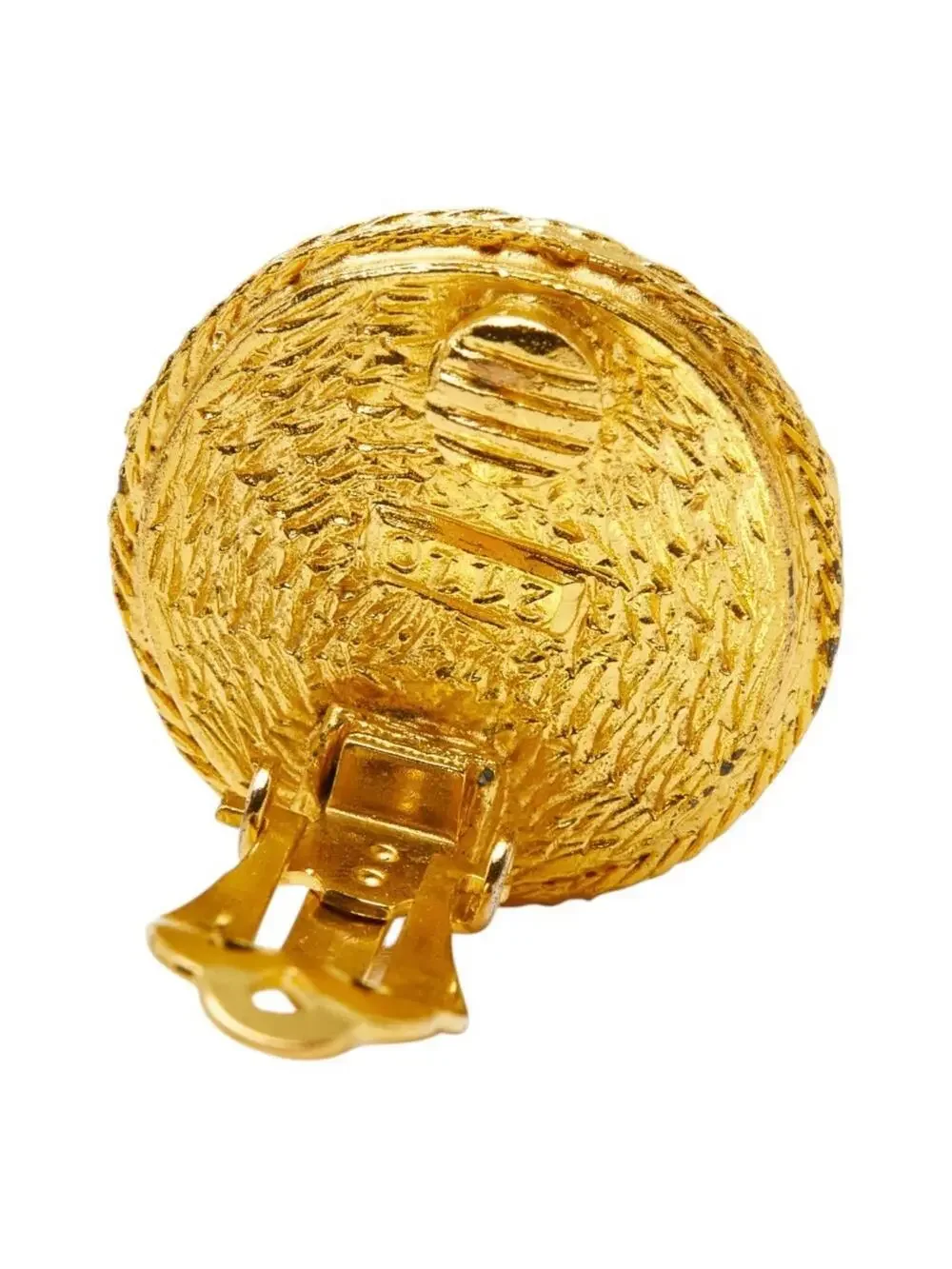 Chanel Cc Logo Round Clip-On Earrings #256870C67B